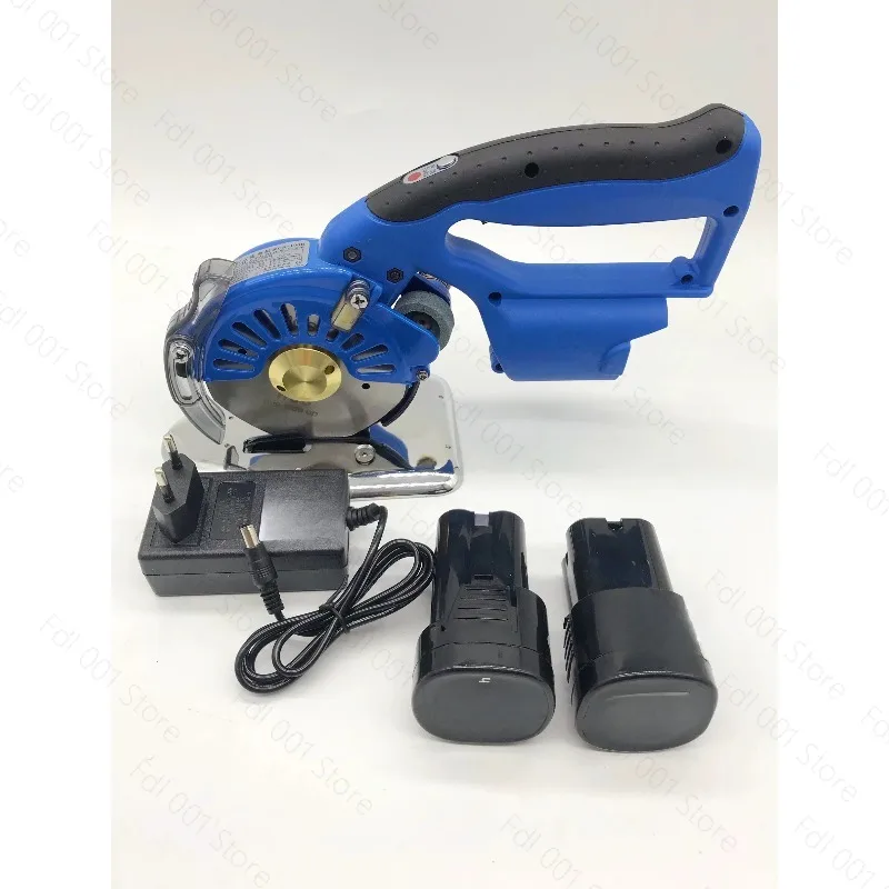 Rechargeable Electric Round Scissors Clothing Fabric Leather Thick Material Cutting Machine Lithium