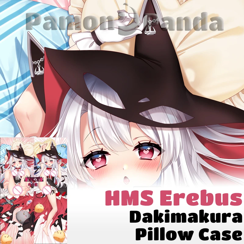 

HMS Erebus Dakimakura Azur Lane Game Pillow Case Cushion Cover Hugging Sexy Fullbody Pillowcase Otaku Home Bedding Decor Gift