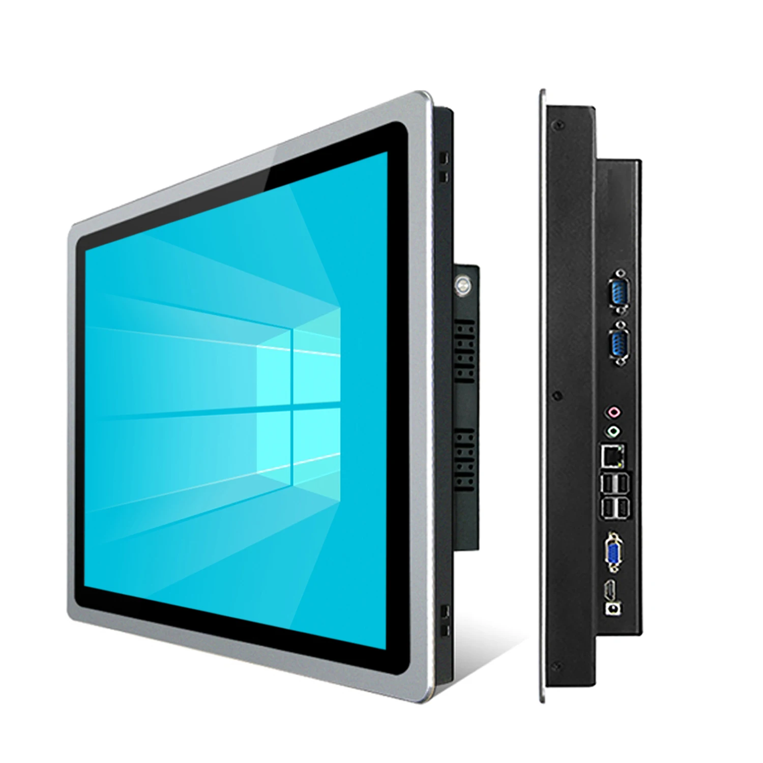 10 12 15 inch industrial panel pc computer all-in-one pc with capacitive touch screen built-in wifi com for win10 pro 1024*768