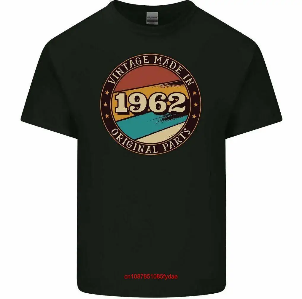 62-й День рождения Футболка 1962 Мужская забавная винтажная сделано в оригинальных деталях длинный или короткий рукав
