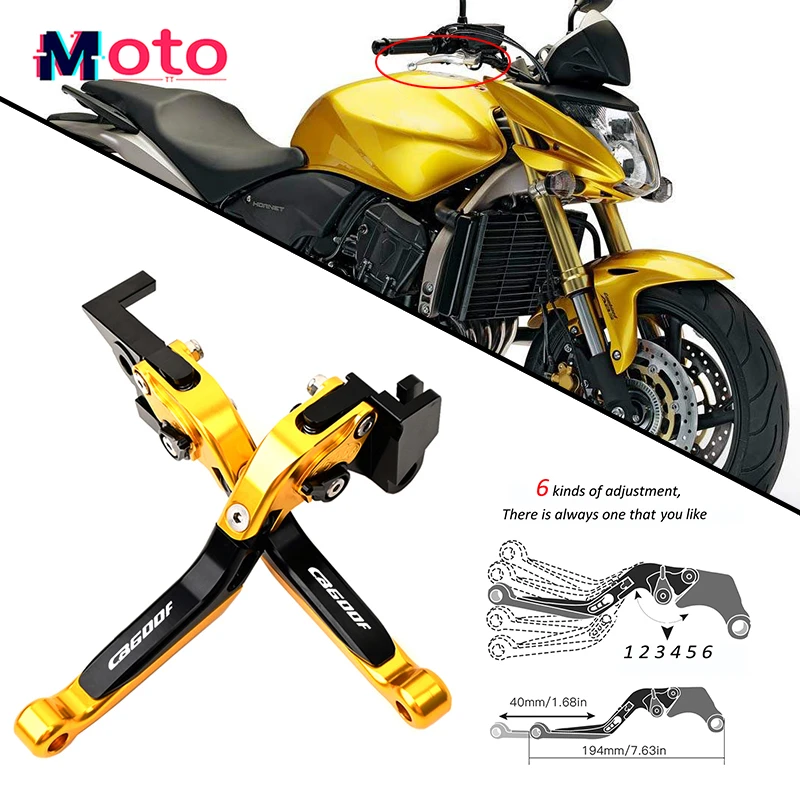 

For Honda CB600F Hornet 2007-2013 Clutch Lever Brake Lever Set Adjustable Folding Handle Levers Motorcycle Accessories Parts