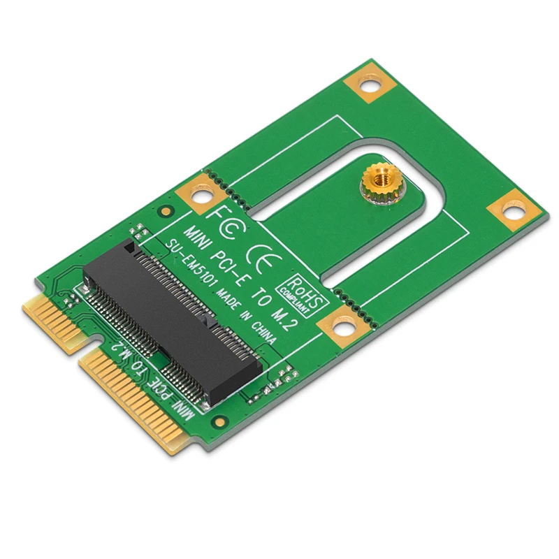 Mini adaptador PCI-E a M.2, convertidor, tarjeta de expansión, interfaz M.2 NGFF Key E para módulo inalámbrico Bluetooth WiFi para ordenador portátil y PC