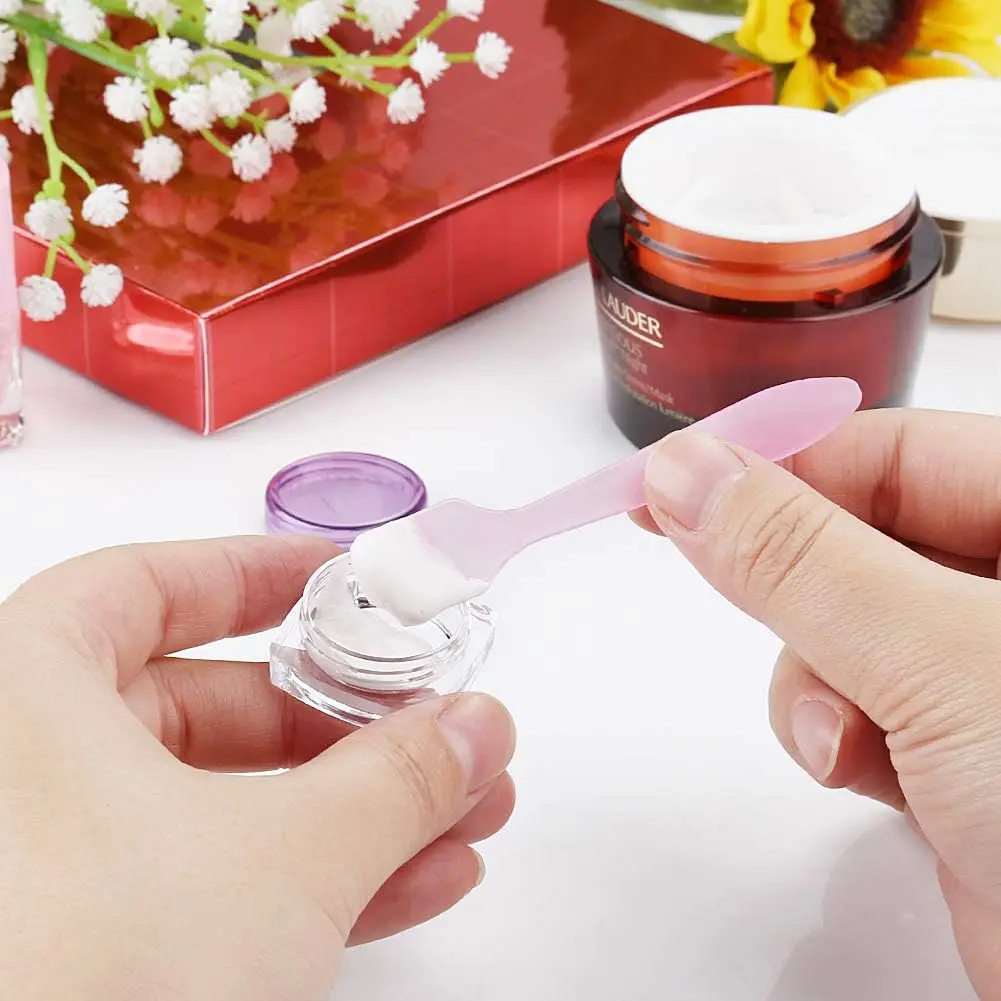 50 Stück 2g 3g Leere Plastik-Make-up-Behälter Leere Quadratische Dosen Auslaufsichere Creme-Kosmetikflaschen Probenbehälter mit Deckeln – Detail 4