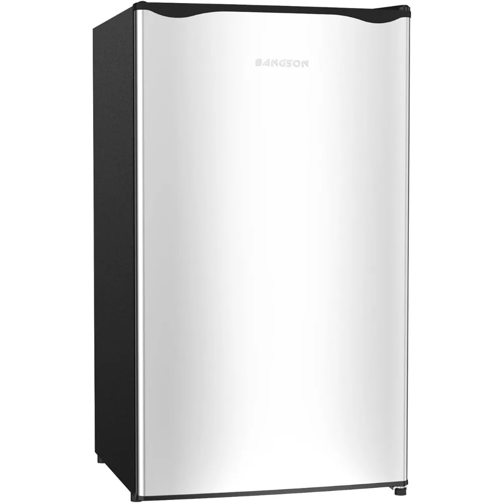 

Fridge with Freezer, 3.2 CU.FT. Small Refrigerator with Freezer, 5 Adjustable Temperatures, 38 DB Low Noise, Reversible Door