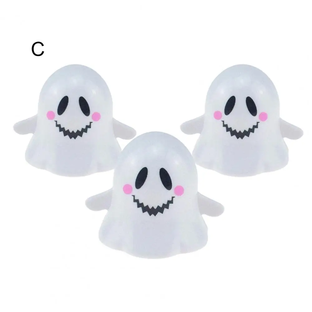 Juego de 3 juguetes de cuerda espeluznantes, juguetes de fantasmas de cuerda de Halloween para niños pequeños, fantasmas que caminan de dibujos animados espeluznantes, Mini primavera blanca para niños