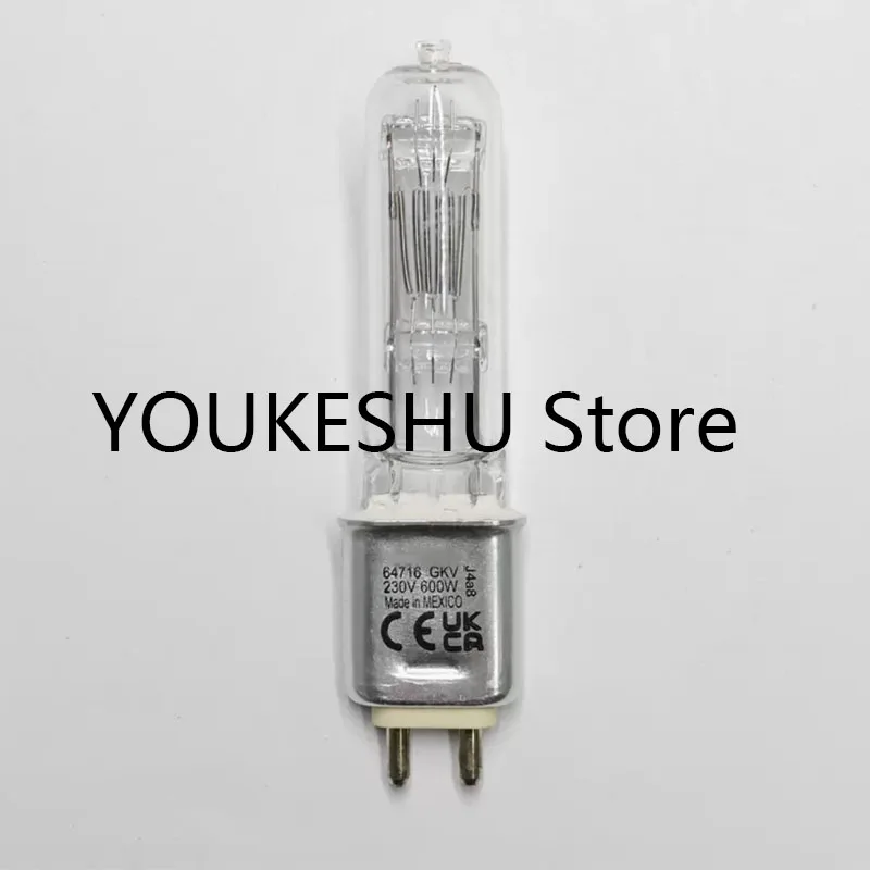 New original 64716 GKV 230V 600W G9.5 NAED 54493 halogen lamp ENTERTAINMENT Suitable for stage, film and television theaters