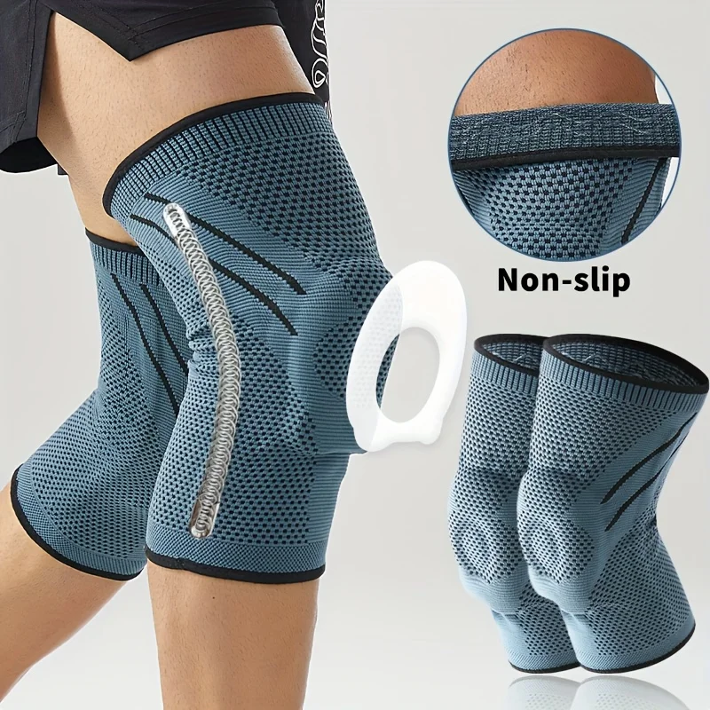 

Sports Knee Brace Compression Knitted Sleeve for Meniscus Support Pain Relief Running Cycling Marathon Basketball Gym