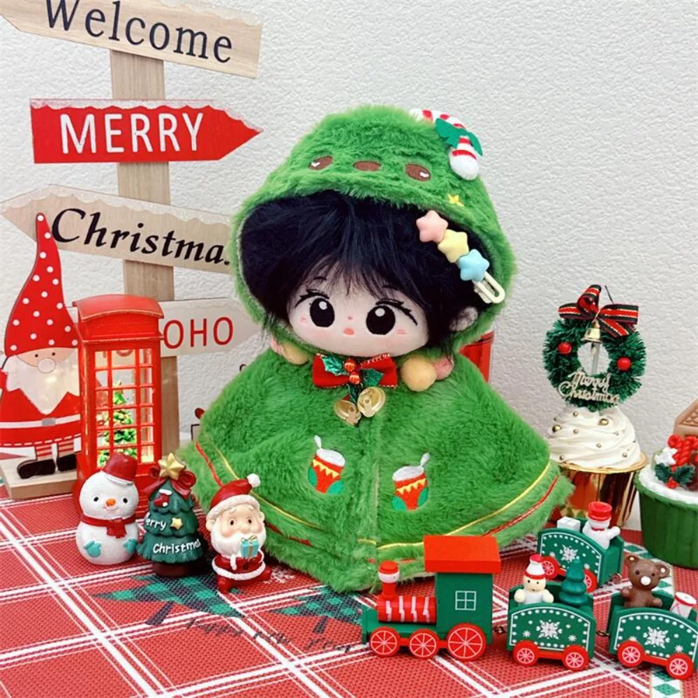 فستان عيد الميلاد شال 20 سنتيمتر ملابس قطنية ثلج عباءة محشوة الملابس دعوى الزي DIY بها بنفسك الملابس اللعب الملابس 20 سنتيمتر القطن