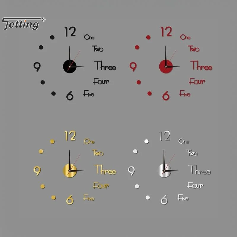 Luminous DIY Wall Clock Glow In The Dark Silent Non Ticking Perfect For Home Office Wall Decor