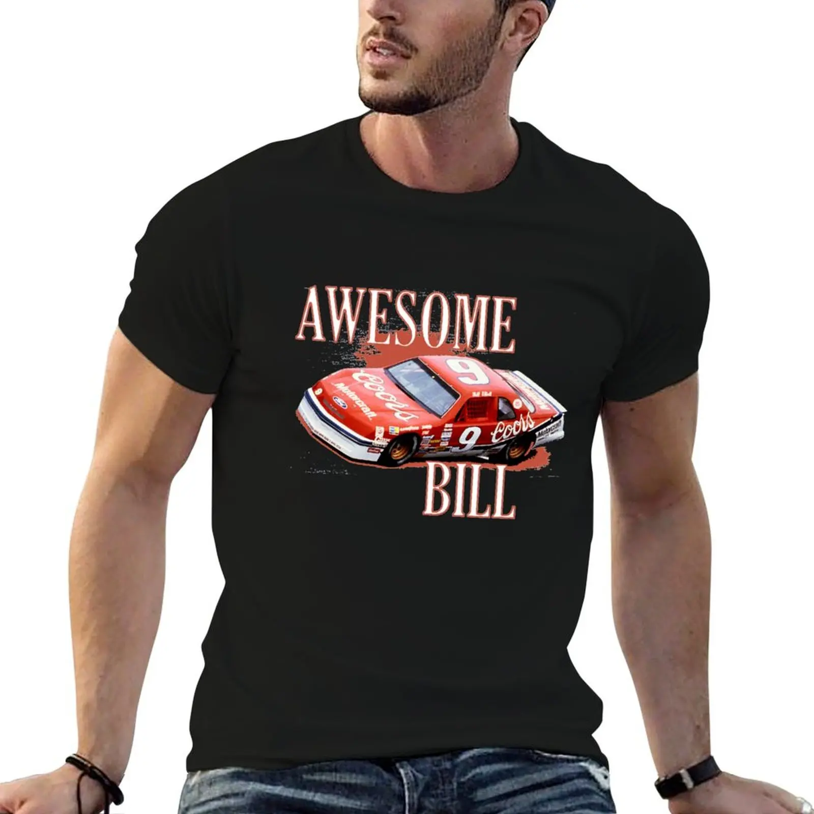 Vintage N a s c a r Bill Elliott T-Shirt plain vintage graphic tee quick-drying funny meme t-shirts plain white t shirts men