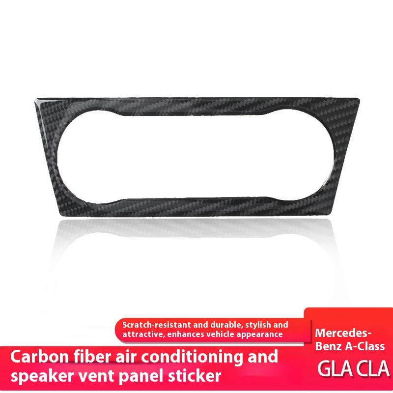

For Mercedes-Benz GLA CLA Class A Carbon Fiber Air Conditioner Audio Trend Panel Car Interior Modification