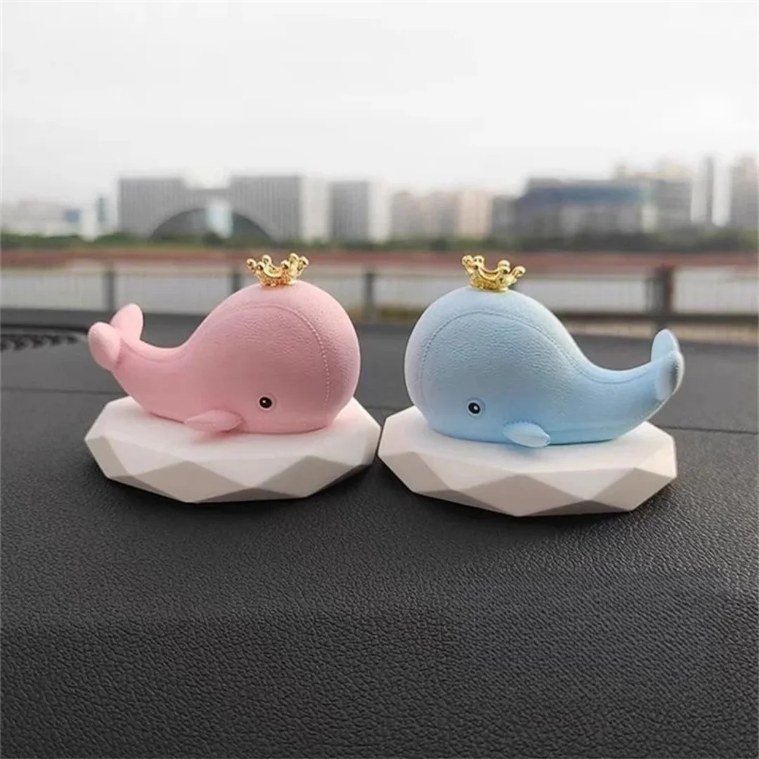3D Whale Aromatherapy Wax Candle Decoration Silicone Mold DIY Animals Gypsum Plaster Crafts Car Ornament Resin Molds