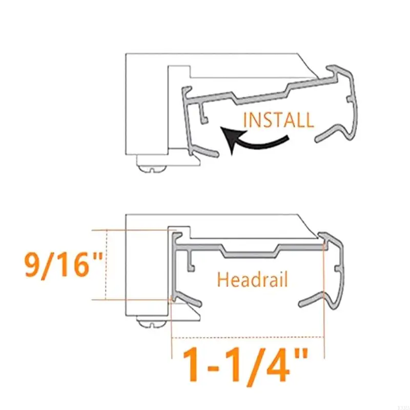 KXRA 6PCS White Shade Brackets für Styles Blinds Easy Installation Designs