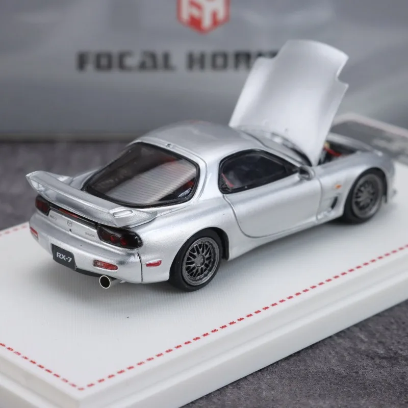 FH 1:64 マツダ RX-7 FD3S Aスペック スピードシミュレーション スタティック合金 オープンリッド カーモデル、男の子のホリデーギフト おもちゃ コレクション 飾り。