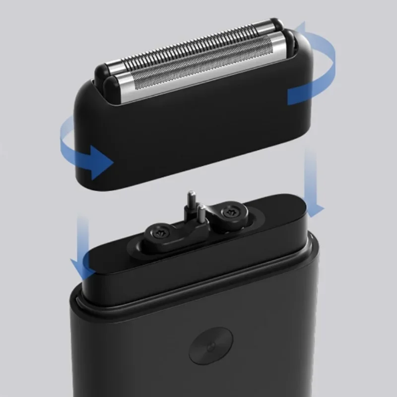 ماكينة حلاقة كهربائية من Xiaomi Mijia شفرة قاطعة مزدوجة ترددية محرك عالي السرعة شفط مغناطيسي IPX7 ماكينة حلاقة محمولة مقاومة للماء