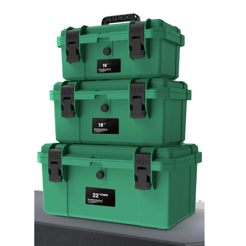 Robust Tool Box with Sealed Edges and Dual Layer Design for Moisture Resistant For Electrician Tool Organization