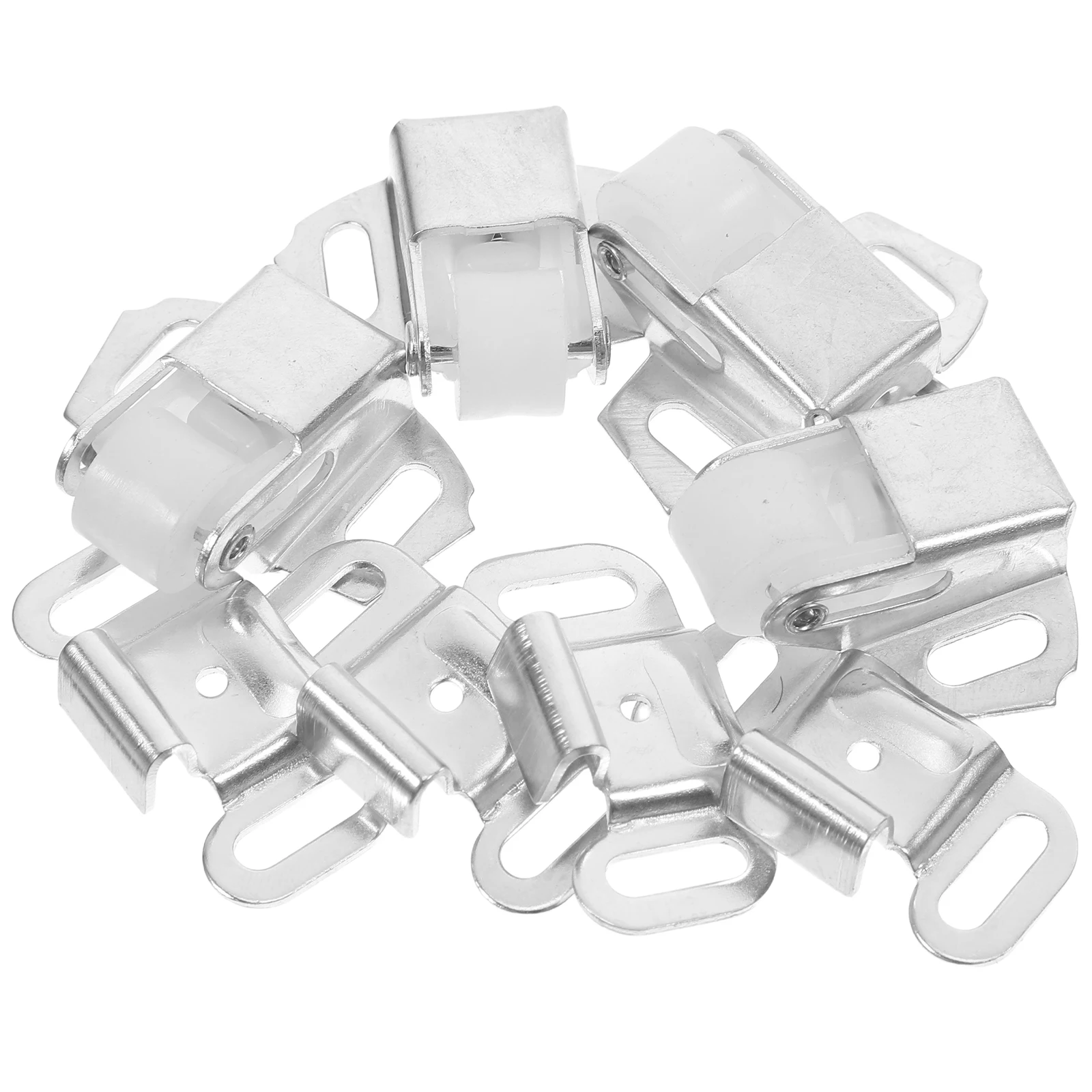 

4 set 4 Sets Roller Catch Assembly for Mailbox Cabinet Closet Door Replacement Surface Mount Spring Latch Smooth Roller Closure