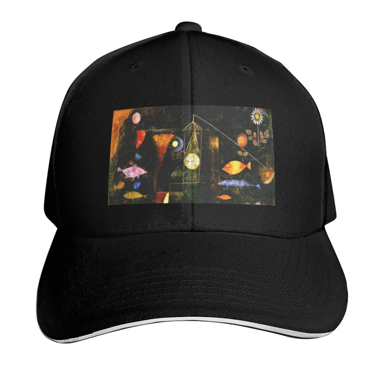 Paul Klee Expressionism Fish Magic | Klee Fish Inspired Baseball Cap Men Women Casual Summer Sport Sun Cap