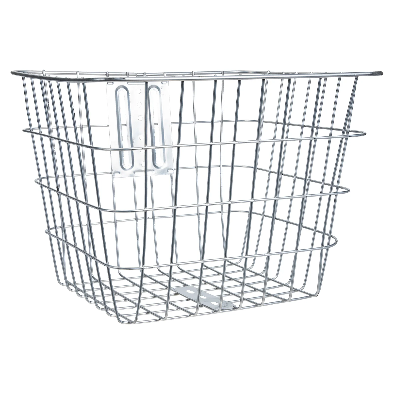 

Silver Professional Bike Basket Durable Sturdy Front Bicycle Accessories Large Capacity Storage Cycling Handlebar Basket