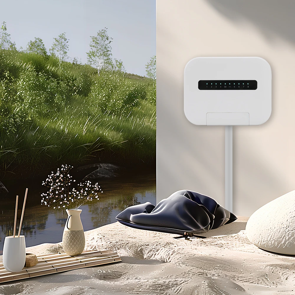 6 /8 Station Tuya WiFi Indoor Smart Sprinkler Controller Irrigation System Remote Control by Phone Works with Smartlife EU Plug