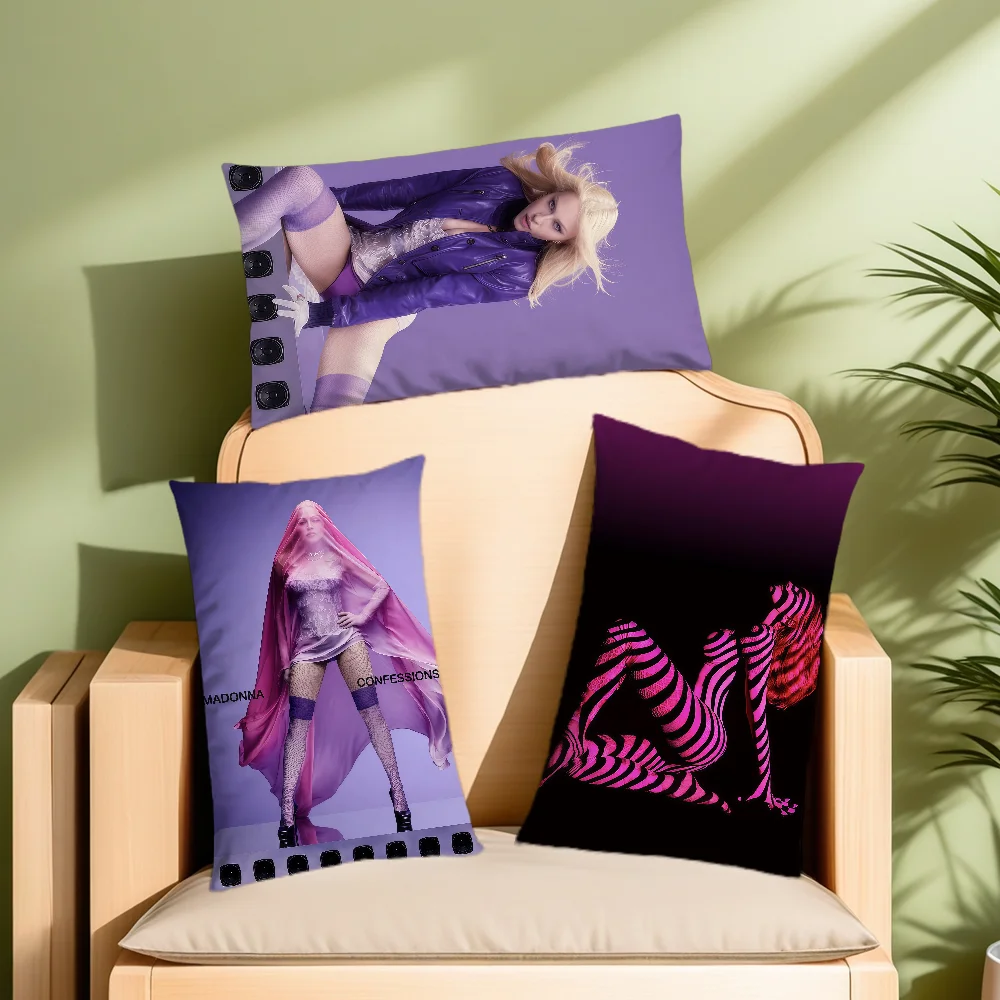 Singer M-Madonna C-Confessions II Cushion Cover Rectangle Pillow Cover Home Sofa Living Room Office Hogar Coffee Shop Pillowcase