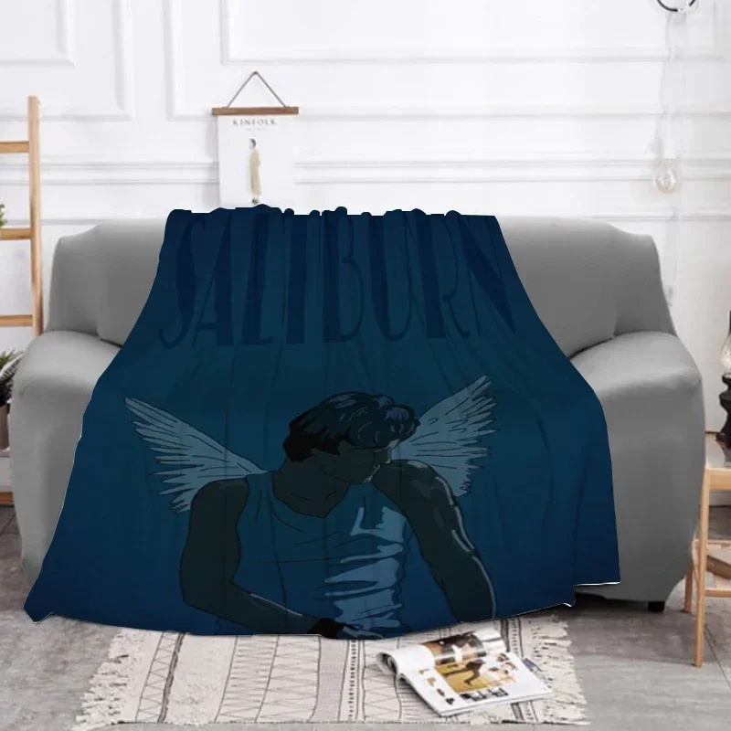 

Saltburn Movie Jacob Elordi Baby Blanket Fluffy Soft Blankets Bed Furry Winter Sofa Throw Throws Fleece Beds Custom Nap Flannel