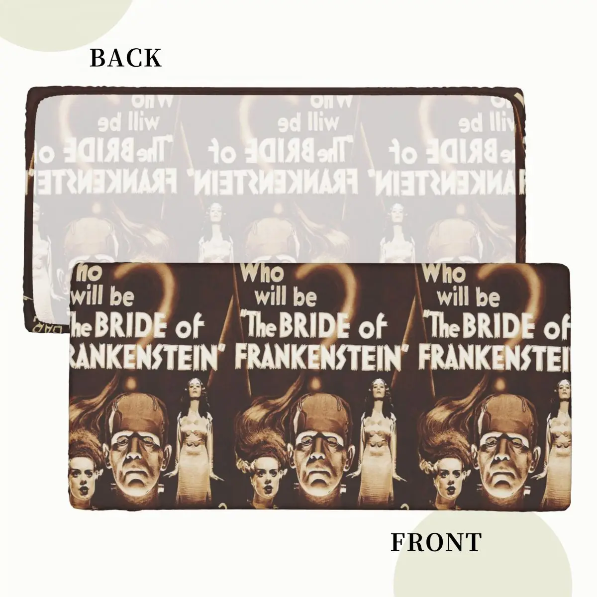 Bride Of Frankenstein Poster Custom Rectangular Tablecloth Oilproof Table Cover for Dining Events Table Cloth