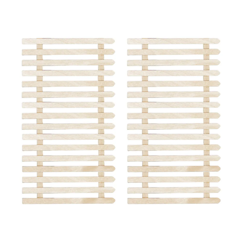 

2 шт. миниатюрные деревянные ограждения для сада, декоративные заборчики для ландшафта, аксессуары для мини-домиков, маленькие садовые украшения, миниатюрные барьеры для сцен