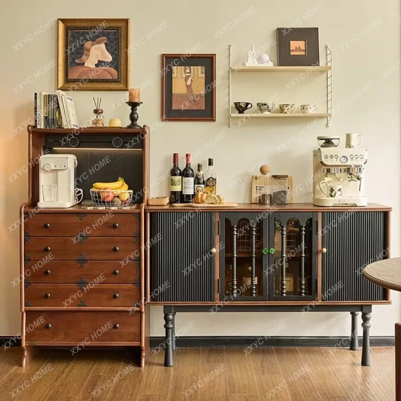 

Шкаф-тумба ML Hogwarts Promenade в китайском винтажном стиле, пристенный, для прихожей.