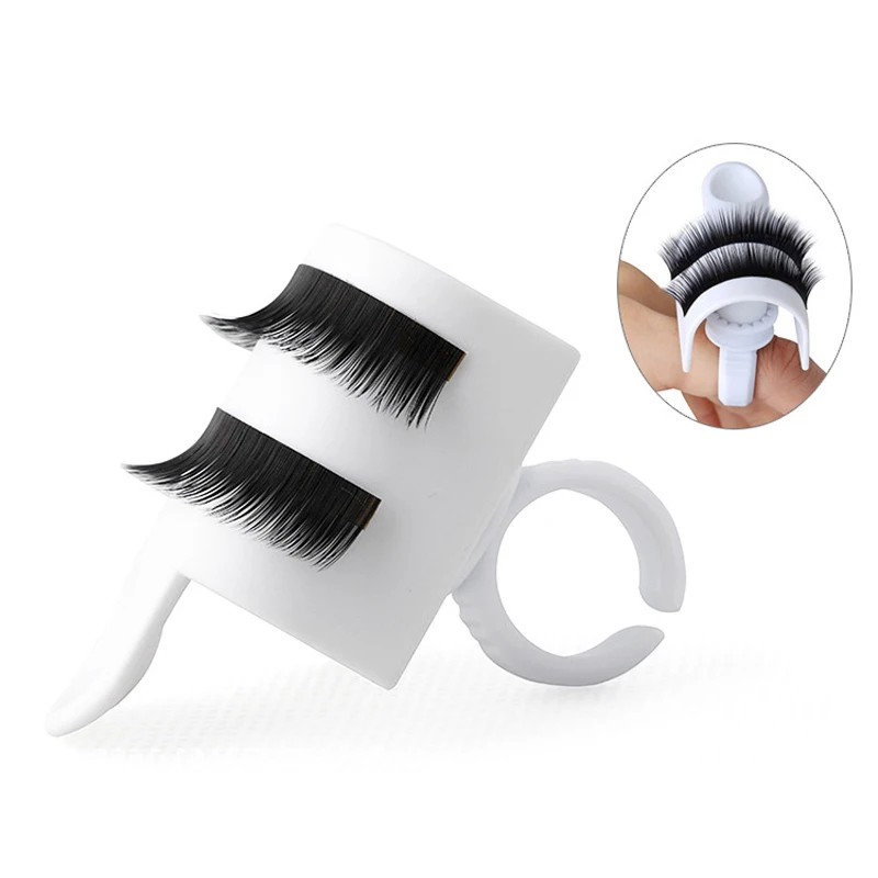 Eyelash Extension Tools U-Band Eyelash Splitter Eyelashes Pallet Holder Ring Stand Glue Volume Bridge Makeup Tool Set