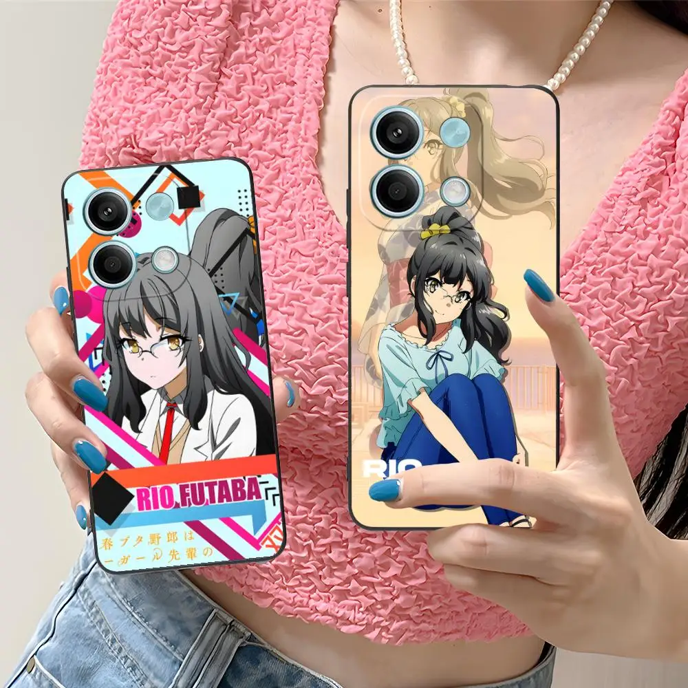 

Чехол для мобильного телефона с рисунком аниме Futaba Rio для Xiaomi Redmi 15 14 13 12 A5 3 2 1 C Plus 4G 5G с цветным принтом, чехол для мобильных телефонов, красивый