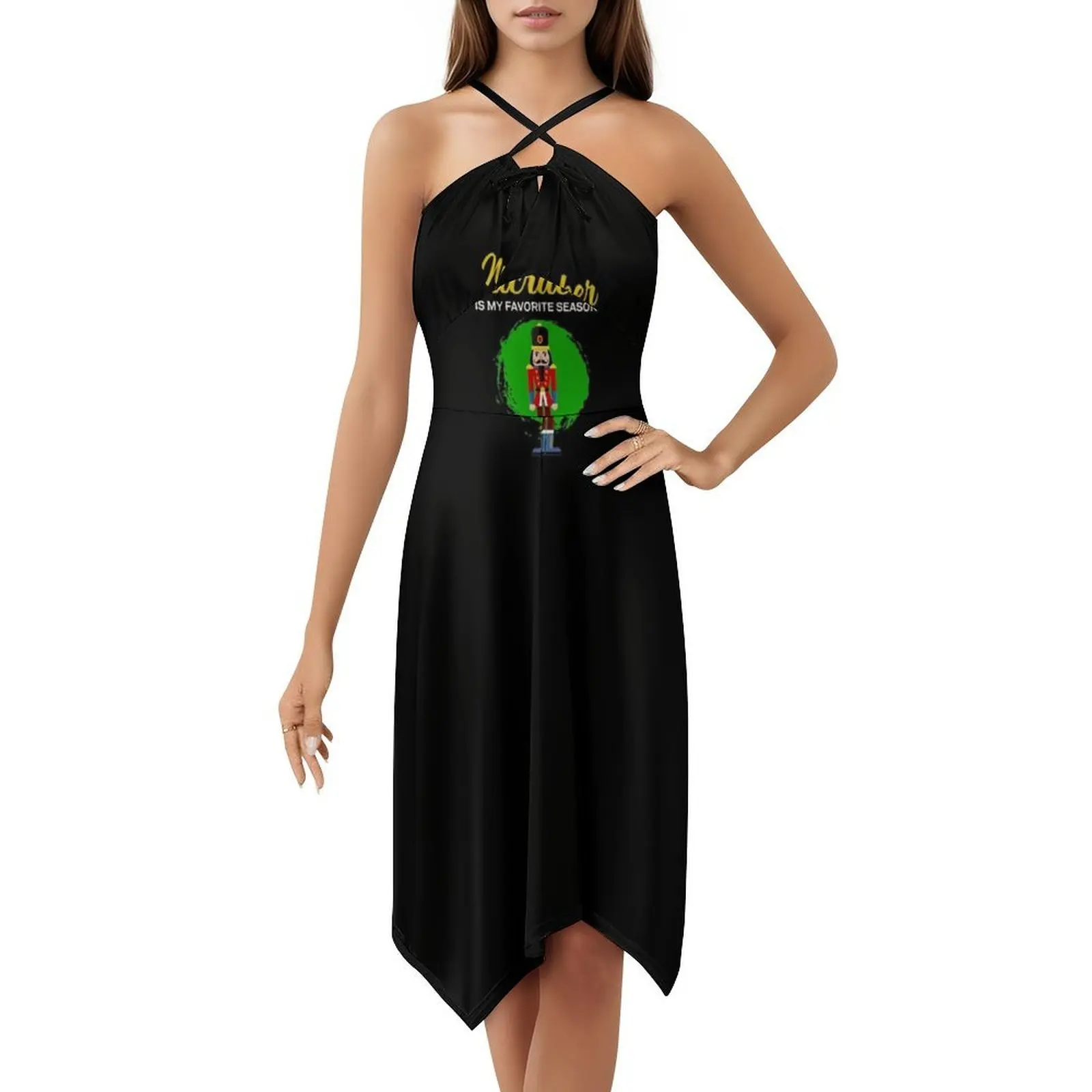 المفضلة الموسم الباليه كسارة البندق طاقم تصميم الأزهار سموك فستان للنساء الربيع الصيف فستان كاجوال للحزب كسارة البندق #5