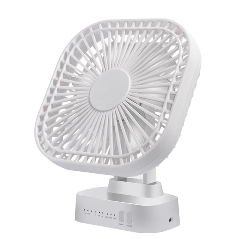 Desktop cronometragem mini ventilador das crianças usb de carregamento portátil silencioso desktop ventilador escritório 5000mah grande capacidade bateria lítio