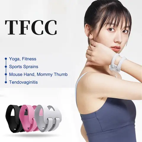 조절 가능한 손목 밴드 스포츠 요가 얇은 손목 밴드 피트니스 염좌 보호 부드러운 통증 TFCC 타이어 부상 보호대 손목 지지대