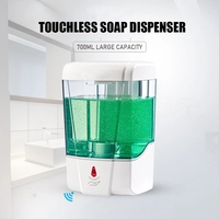 700ml Soap Dispenser Automatic Touchless Sensor Hand Sanitizer Detergent Liquid Soap Dispenser Wall Mounted For Bathroom Kitchen