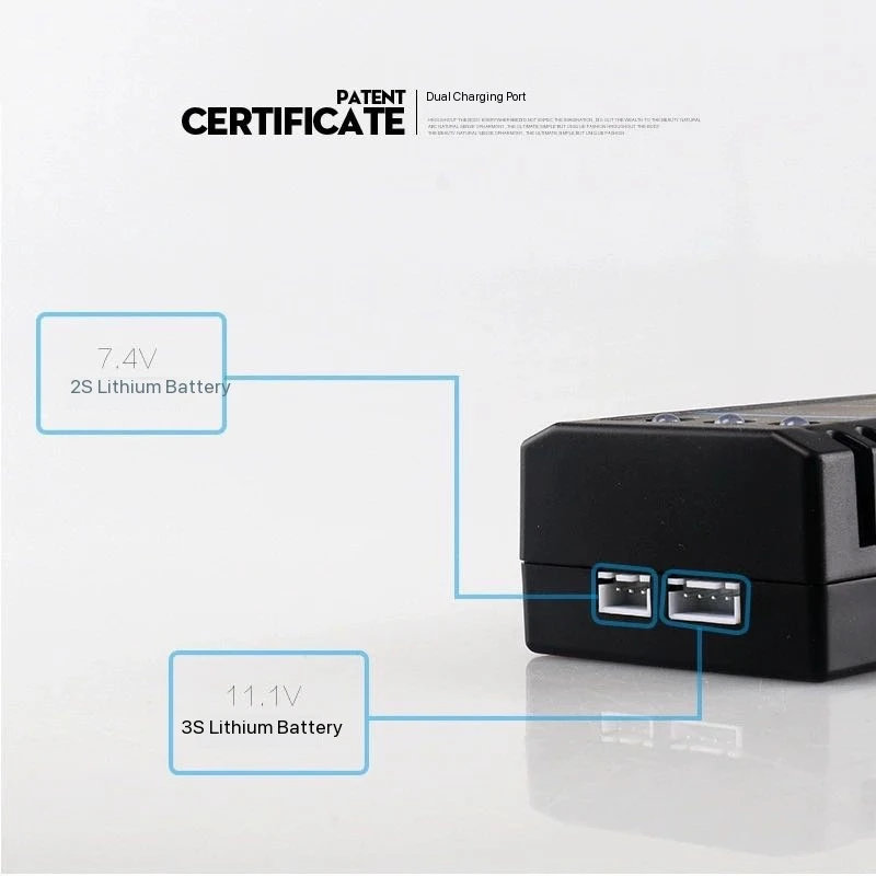 B3 10W 20W simple automatic lithium battery balanced charging can charge 2S 3S 7.4V11.1V fast charger