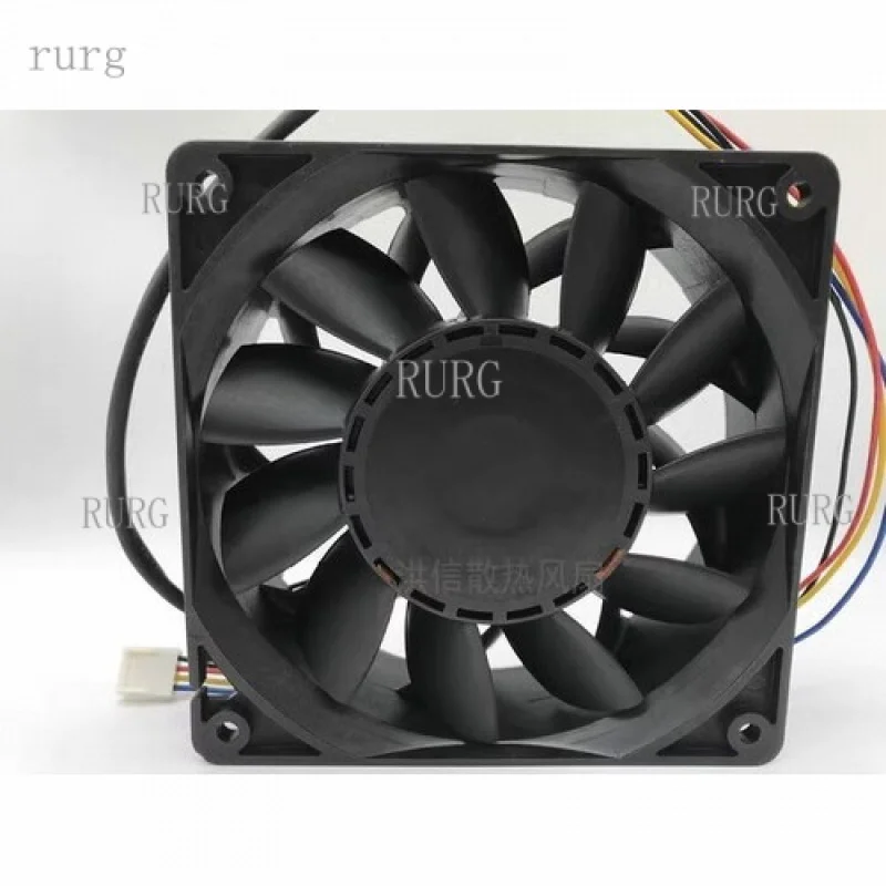 L 1 ชิ้นสำหรับพัดลม COOLTRON FD1238B48W7-63-4JY DC48V 62.40W 12 ซม. 12038 4 สาย