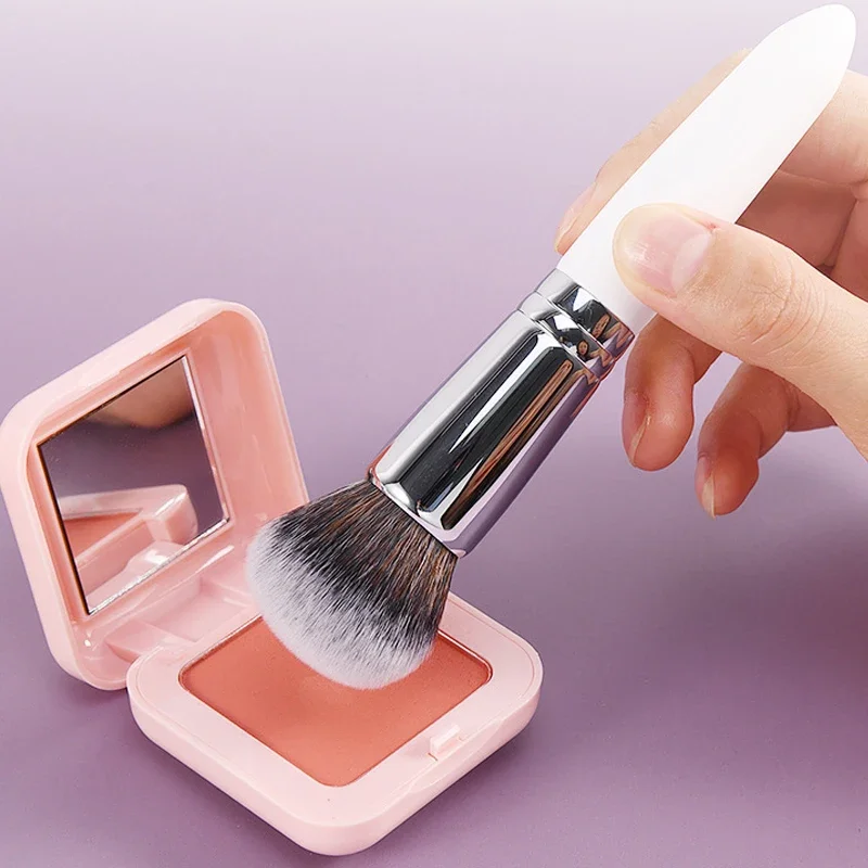 Set di pennelli per trucco bianco da 7 pezzi Pennello per fondotinta per ombretto Correttore Pennello cosmetico per donna Strumenti per trucco di bellezza