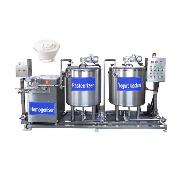 100L Yogurt Pasteurizer Milk Cooling Tank Fermentation Tank Homogenizer Full Automatic Yogurt Production Line