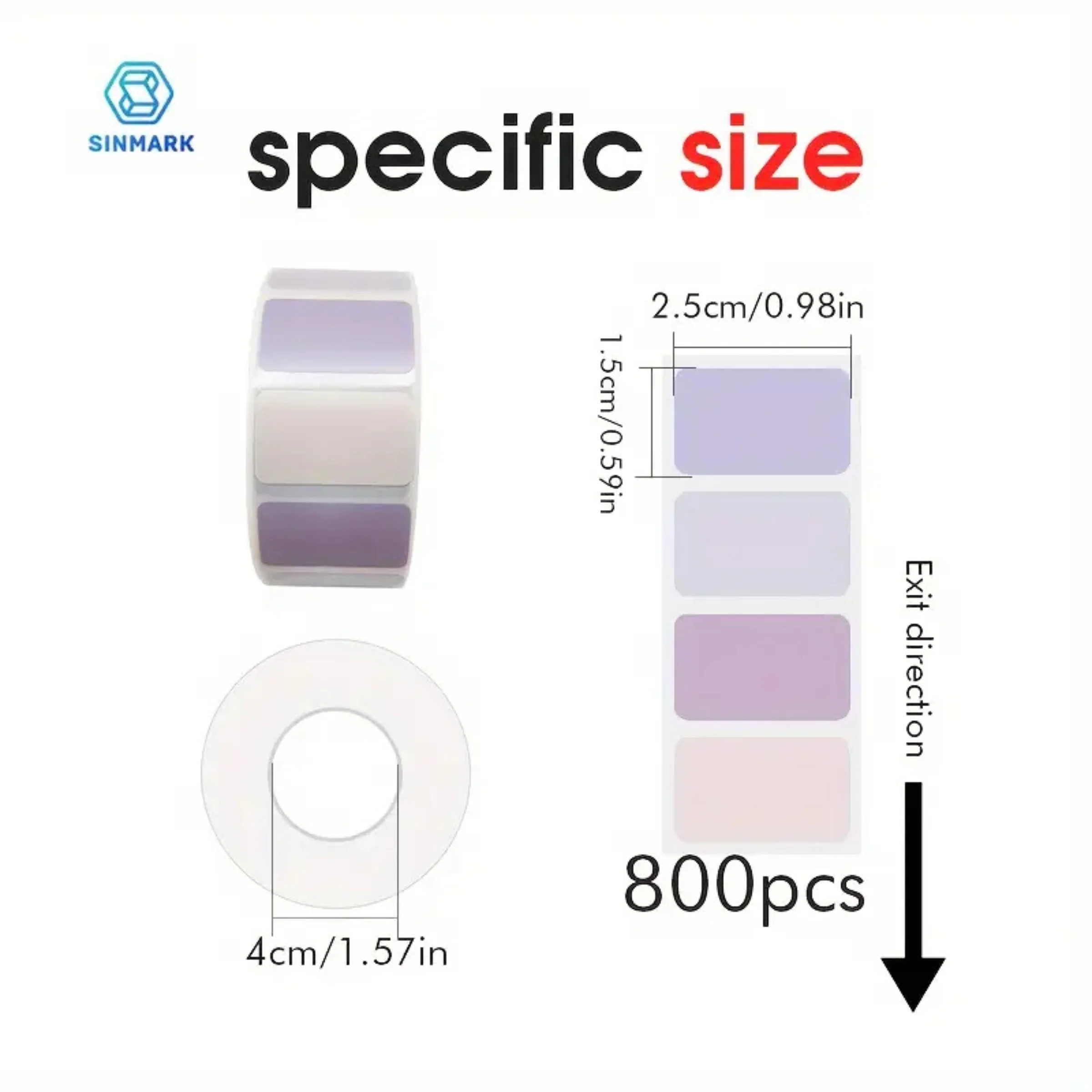 KAYSION 800pcs/roll Label Paper Morandi Colored Name Stickers Sticky Notes Fully Adhesive Macaron Colored Index Label Stickers