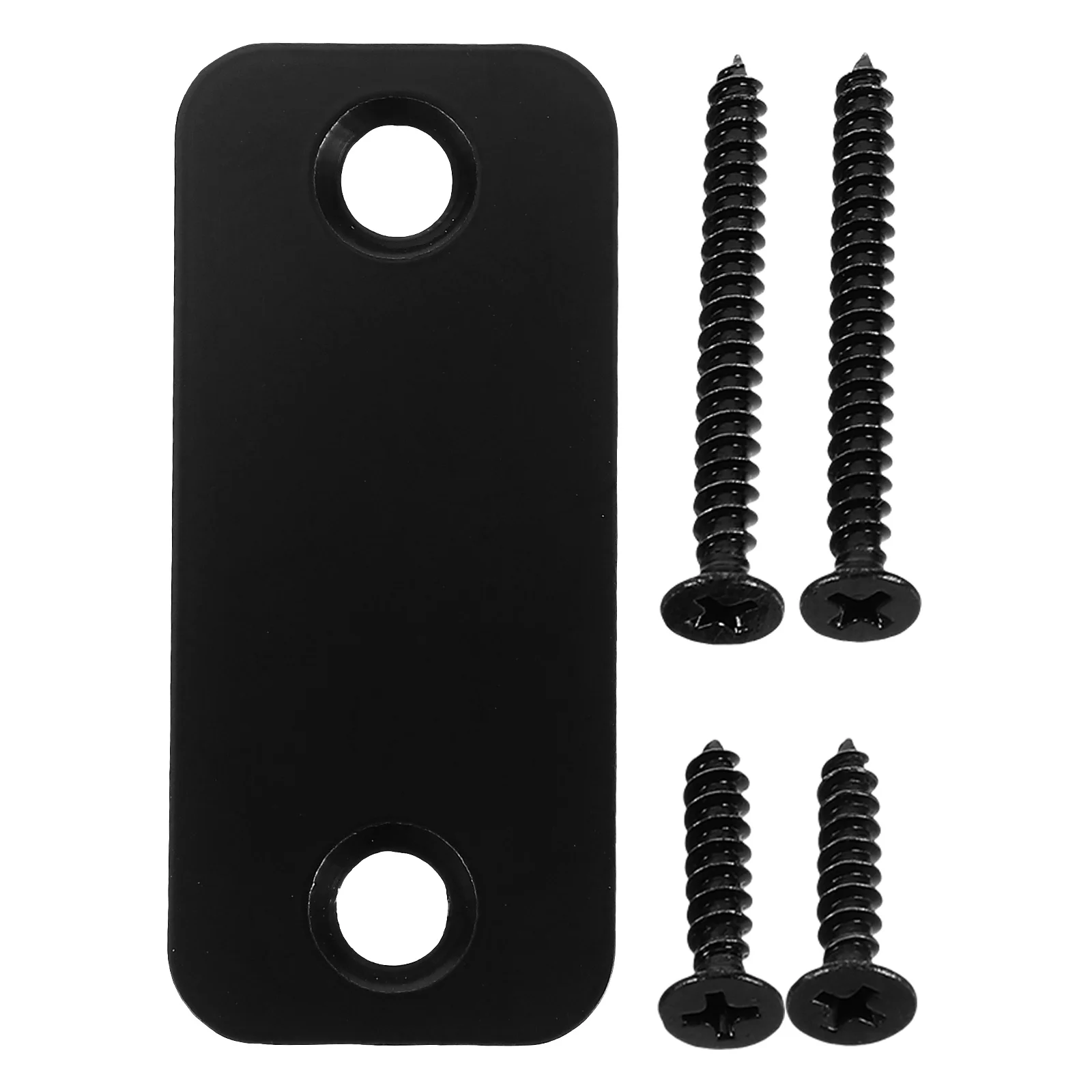 

1 set 1 Set Door Edge Filler Hole Deadbolt Cover Stainless Steel Rounded Corner Security Accessory For Home Office Locks Repair