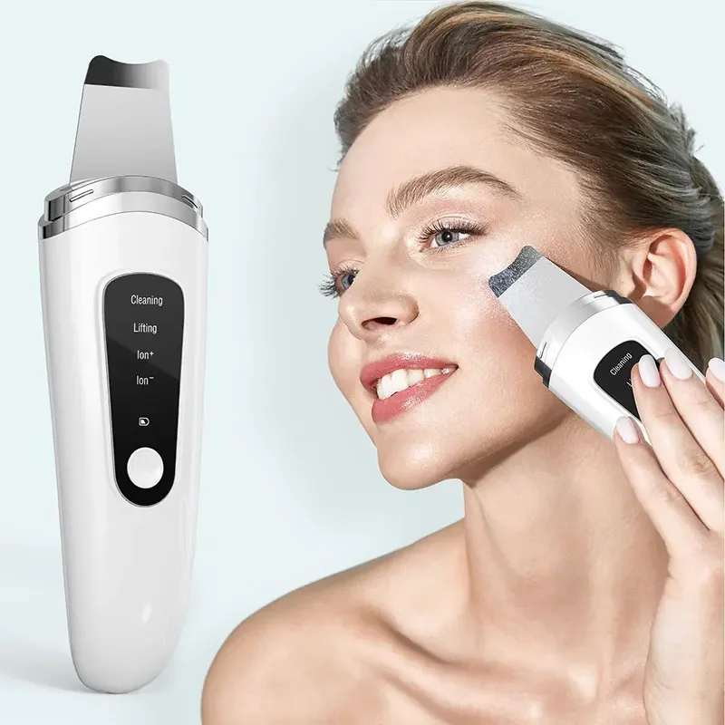 Ultrasonic Skin Scrubber Face Spatula Skin Exfoliator Scraper and Blackhead Remover Pore Cleaner Deep Cleansing