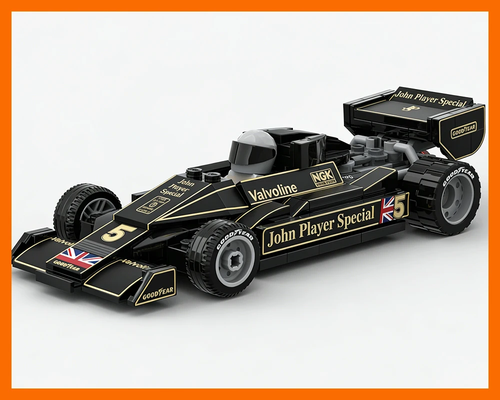 Nowy Klasyczny Zestaw Klocków MOC Supercar, Model Samochodu Wyścigowego F1 do Samodzielnego Montażu, Kreatywna Zabawka Konstrukcyjna dla Chłopców