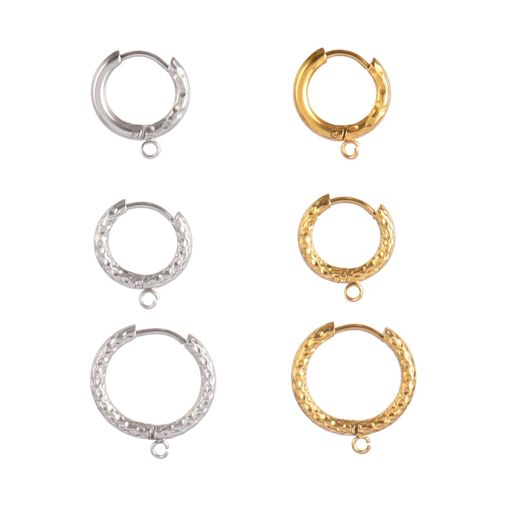 10 teile/los 316L Edelstahl DIY Ohrringe Hoop Ohrring Passend Basis Für DIY Schmuck Ohrringe Von Lieferungen Zubehör