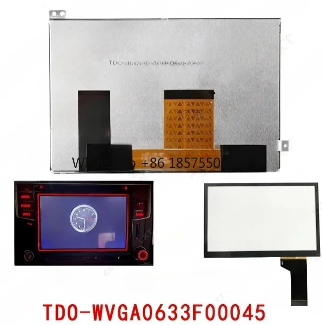 New 6.5 Inch TDO-WVGA0633F00045 WVGA0633F00039 For VW MIB 2 200 680 Car Multimedia Navigation 40 Pins Touch Screen With LCD
