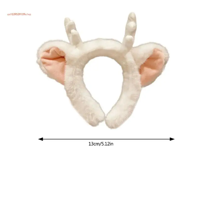 Lovely Horn Furry Headband Sweet Horn Furry Headwear Hairbands Headwear Horn Hairbands Birthday Party