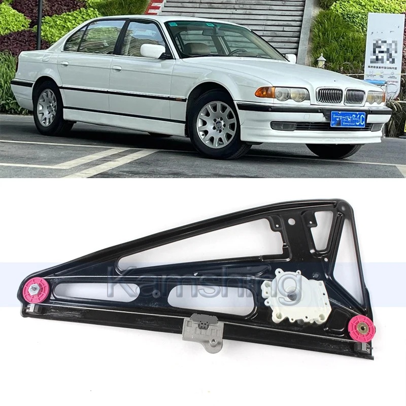 

Kamshing Rear Window Regulator For BMW 7 Series E38 1995-2002 Window Glass Lifter Bracket Without Motor 51358125203 51358125204