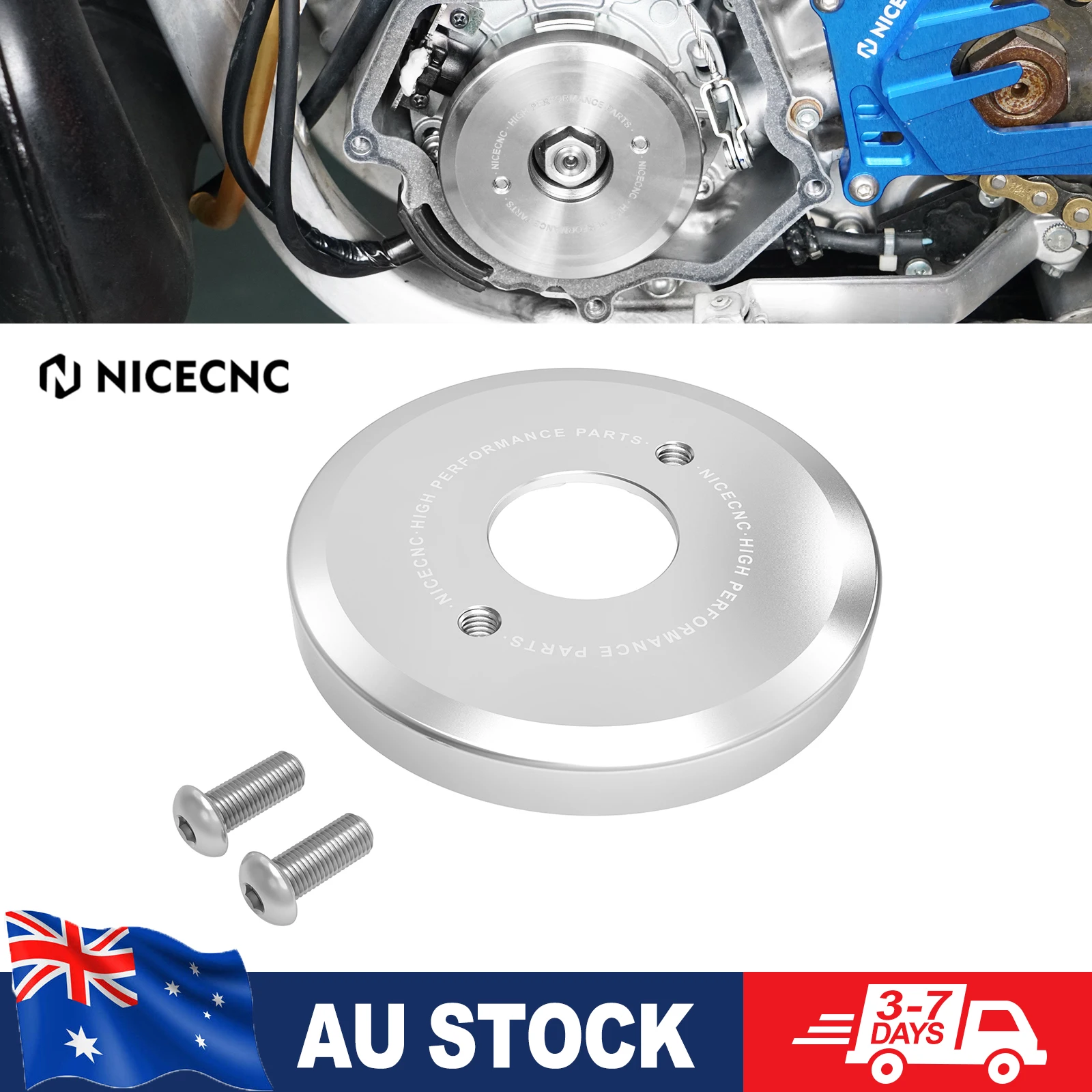 NICECNC para Yamaha YZ250 2003-2024 YZ250X 2016-2023 2022 2021 2020 YZ 250 250X motocicleta 11oz peso del volante mancha inoxidable