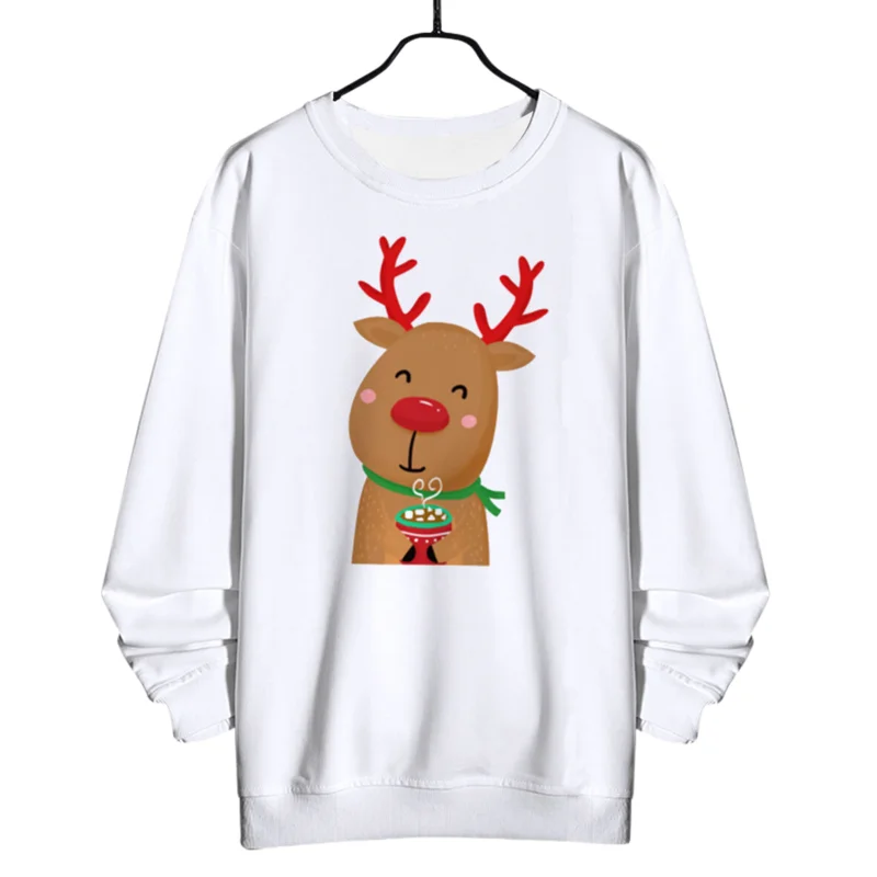 

Christmas Wear Cute Printed Sweatshirt Women Crew Neck Full Sleeves Sweatshirts Christmas Sweatshirt Printed Sweat Shirts