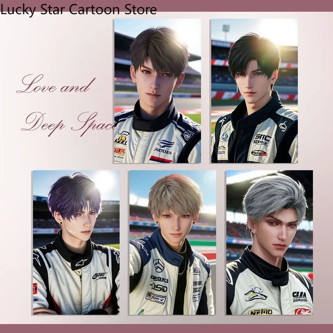 الحب والمساحة العميقة تأثيري Xavier Zayne Rafayel Sylus Caleb هدية الهالوين 3 بوصة بطاقة صغيرة لعبة أنيمي مجموعة 5 قطعة مجموعة